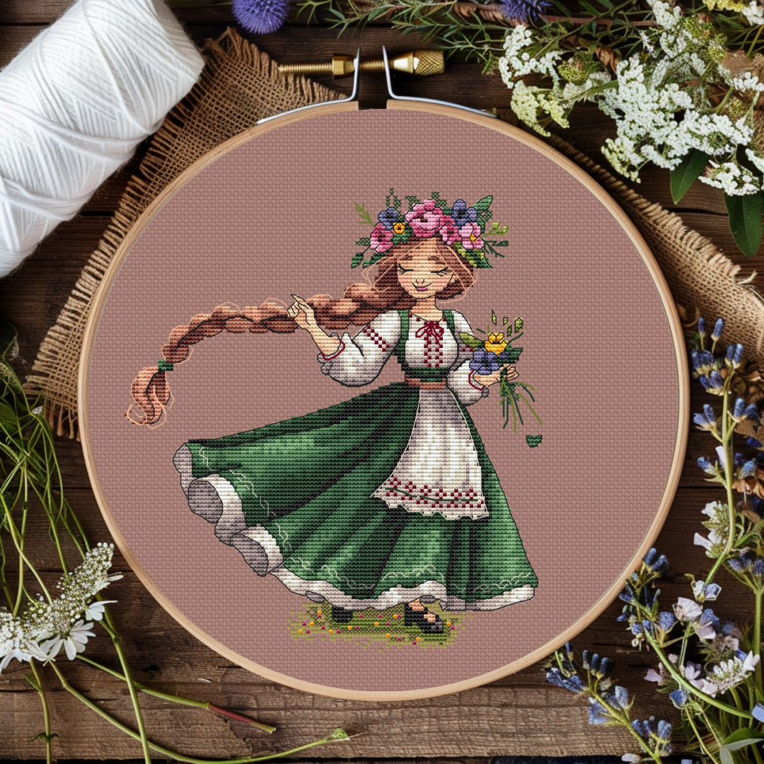 Pattern "Ukrainian folk dancer"