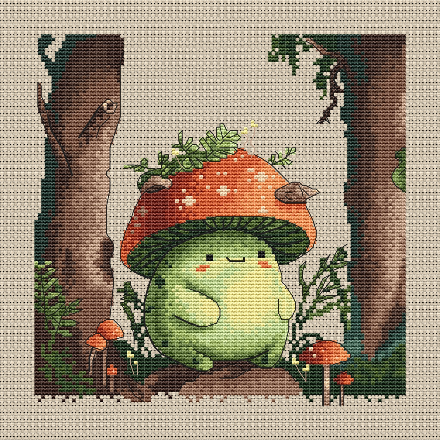 Pattern "Whimsical mushroom"