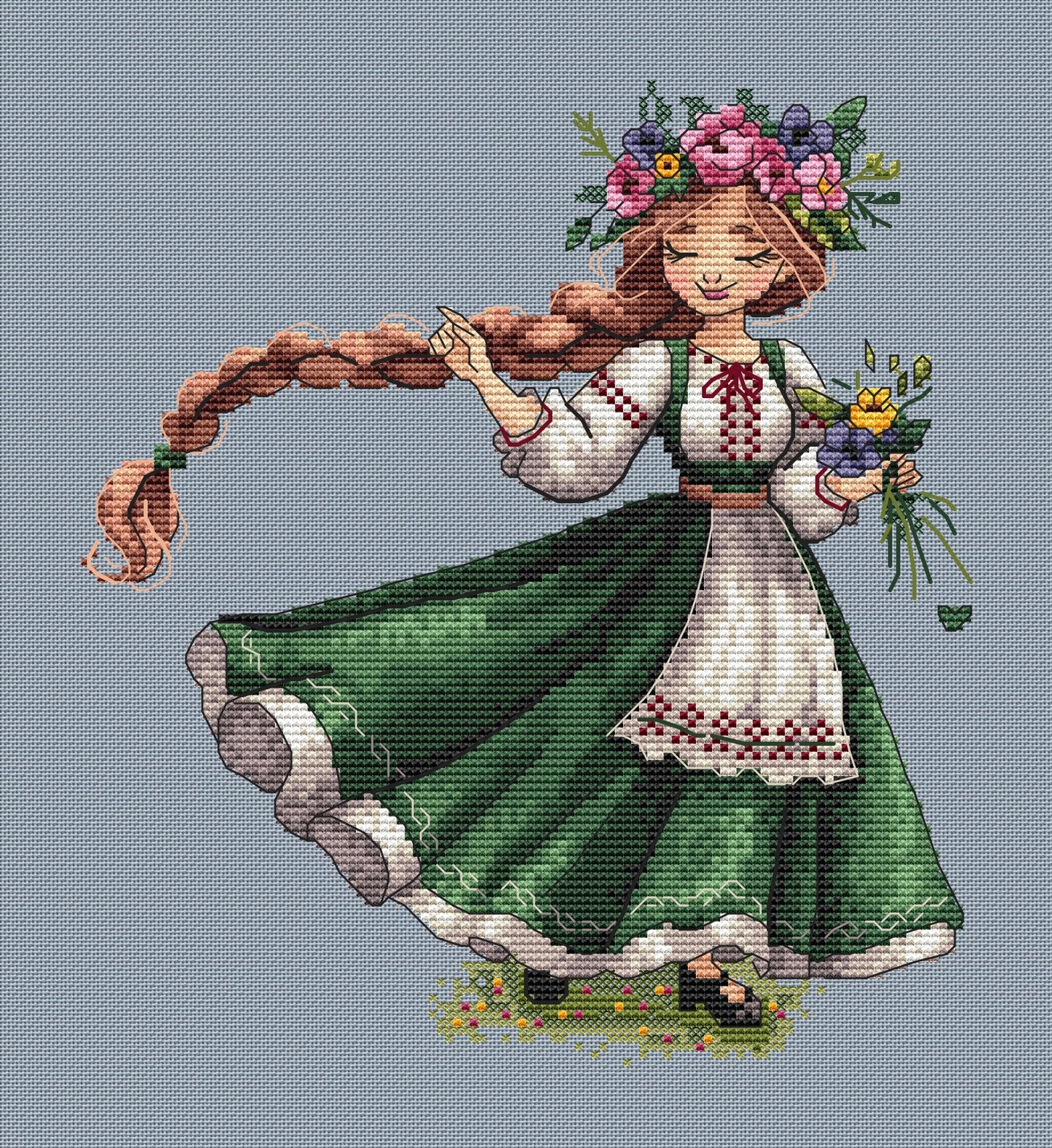 Pattern "Ukrainian folk dancer"