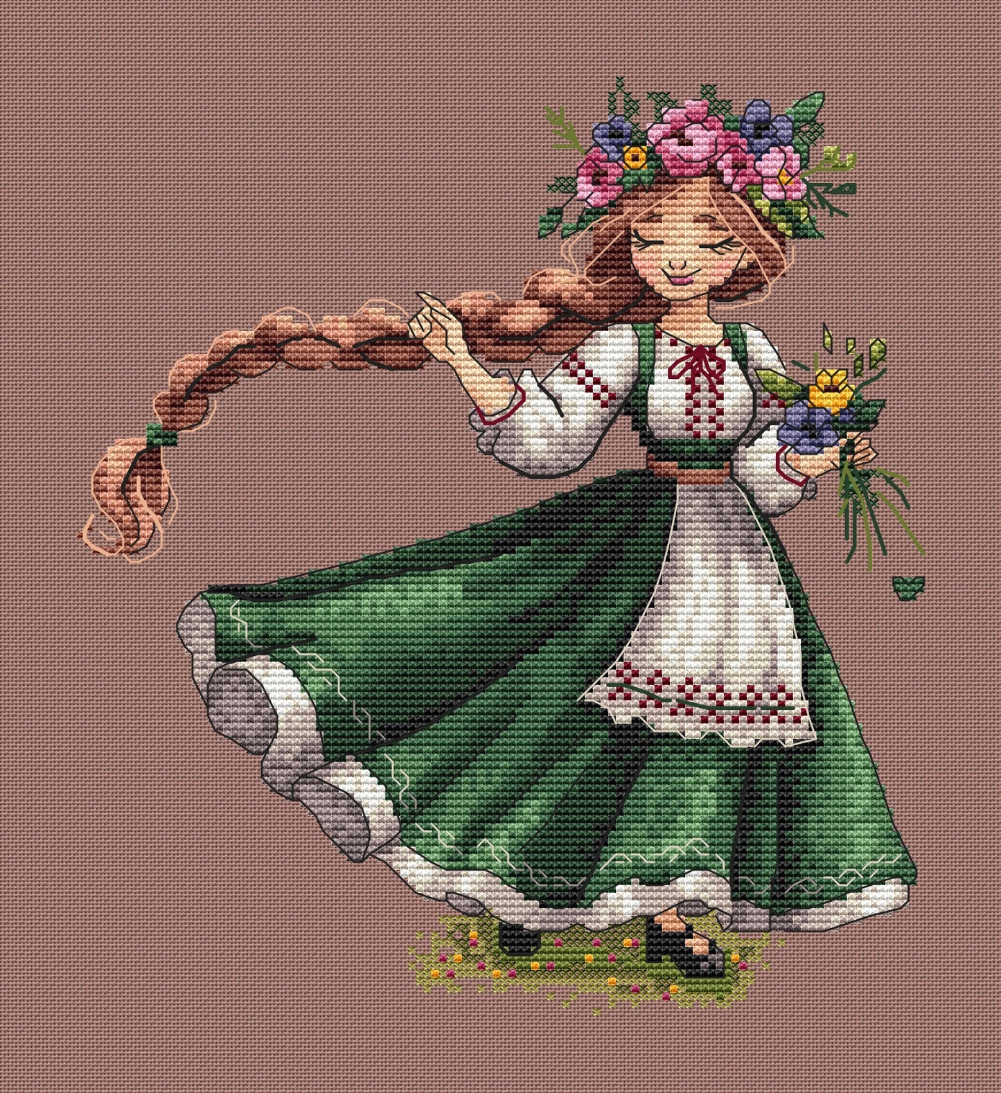 Pattern "Ukrainian folk dancer"