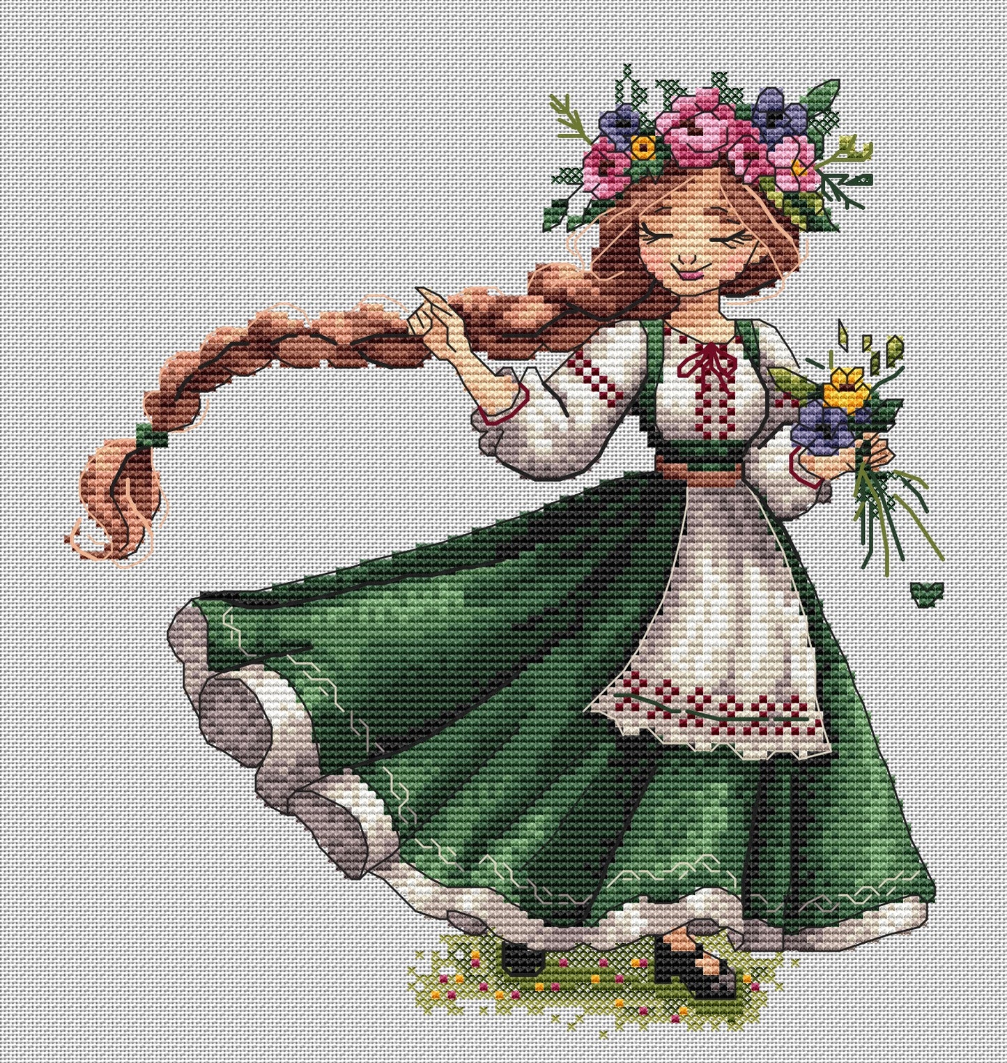 Pattern "Ukrainian folk dancer"