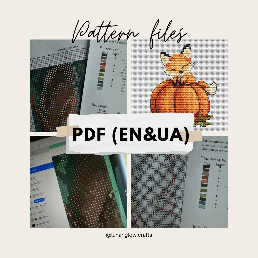 Pattern "Pumpkin and a fox"