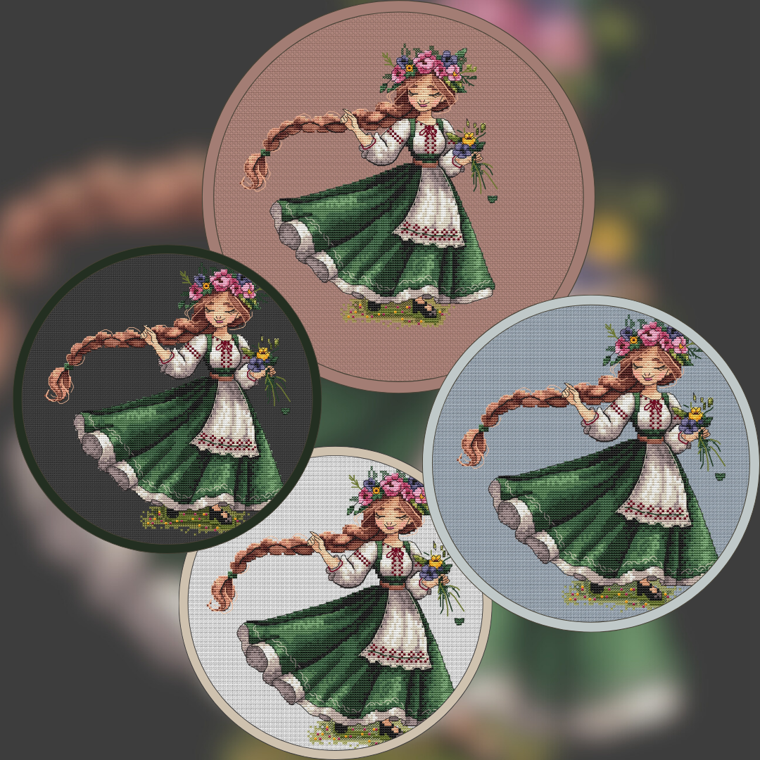 Pattern "Ukrainian folk dancer"